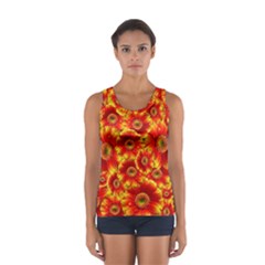 Gerbera Flowers Nature Plant Women s Sport Tank Top  by Nexatart