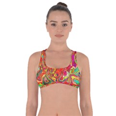 Background Texture Colorful Got No Strings Sports Bra