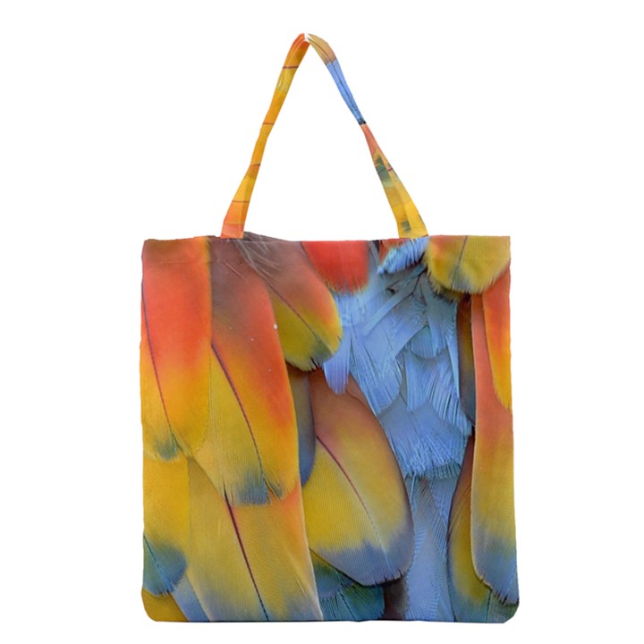 Spring Parrot Parrot Feathers Ara Grocery Tote Bag