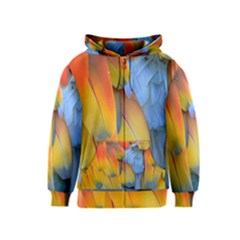 Spring Parrot Parrot Feathers Ara Kids  Zipper Hoodie by Nexatart