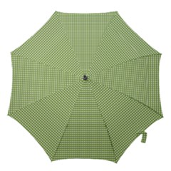 Gingham Check Plaid Fabric Pattern Hook Handle Umbrellas (large) by Nexatart