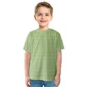 Gingham Check Plaid Fabric Pattern Kids  Sport Mesh Tee View1