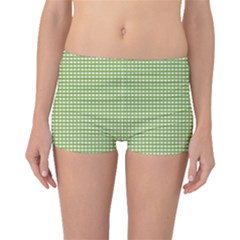 Gingham Check Plaid Fabric Pattern Boyleg Bikini Bottoms by Nexatart