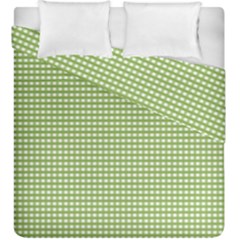 Gingham Check Plaid Fabric Pattern Duvet Cover Double Side (king Size) by Nexatart