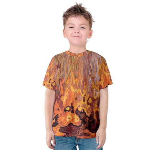 Background Texture Pattern Vintage Kids  Cotton Tee by Nexatart