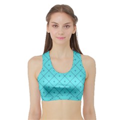 Pattern Background Texture Sports Bra With Border by Nexatart