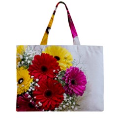 Flowers Gerbera Floral Spring Zipper Mini Tote Bag by Nexatart