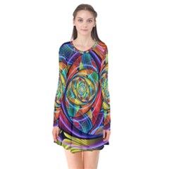 Eye Of The Rainbow Flare Dress by WolfepawFractals