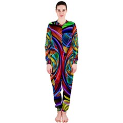 Eye Of The Rainbow Onepiece Jumpsuit (ladies)  by WolfepawFractals