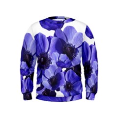 Poppy Blossom Bloom Summer Kids  Sweatshirt by Nexatart