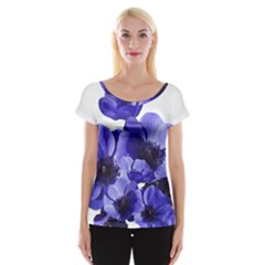 Poppy Blossom Bloom Summer Women s Cap Sleeve Top by Nexatart