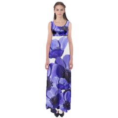 Poppy Blossom Bloom Summer Empire Waist Maxi Dress by Nexatart