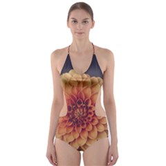 Art Beautiful Bloom Blossom Bright Cut-out One Piece Swimsuit by Nexatart