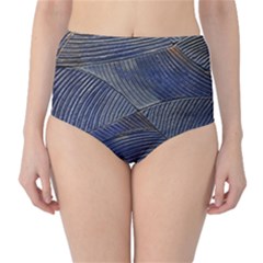 Textures Sea Blue Water Ocean High-waist Bikini Bottoms by Nexatart