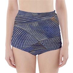 Textures Sea Blue Water Ocean High-waisted Bikini Bottoms by Nexatart