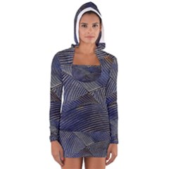 Textures Sea Blue Water Ocean Women s Long Sleeve Hooded T-shirt by Nexatart