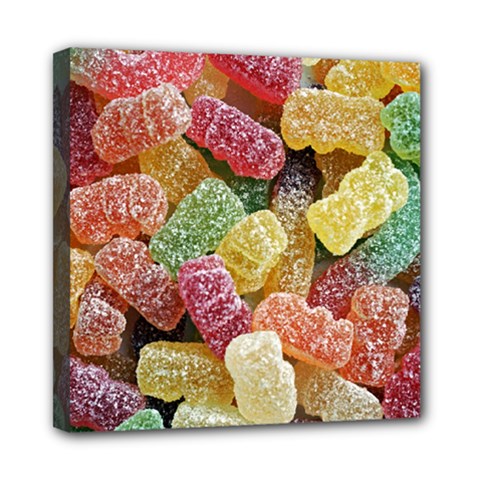 Jelly Beans Candy Sour Sweet Mini Canvas 8  X 8  by Nexatart