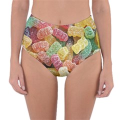 Jelly Beans Candy Sour Sweet Reversible High-waist Bikini Bottoms by Nexatart