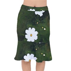 Daisies In Green Mermaid Skirt