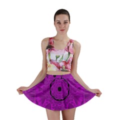 Purple Mandala Fashion Mini Skirt by pepitasart