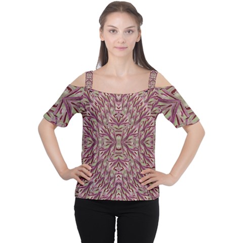 Mandala Art Paintings Collage Women s Cutout Shoulder Tee by pepitasart