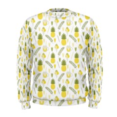 Pineapple Fruit And Juice Patterns Men s Sweatshirt by TastefulDesigns