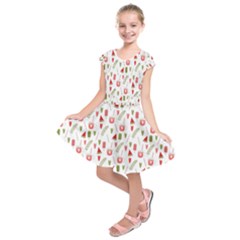 Watermelon Fruit Paterns Kids  Short Sleeve Dress by TastefulDesigns