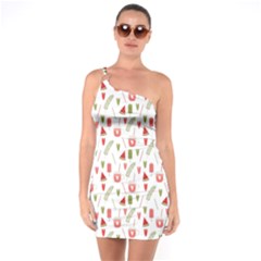 Watermelon Fruit Paterns One Soulder Bodycon Dress by TastefulDesigns