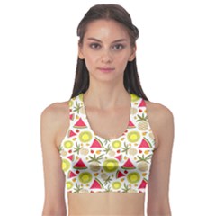 Summer Fruits Pattern Sports Bra by TastefulDesigns