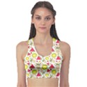 Summer Fruits Pattern Sports Bra View1