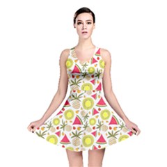 Summer Fruits Pattern Reversible Skater Dress by TastefulDesigns