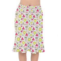 Summer Fruits Pattern Mermaid Skirt by TastefulDesigns