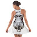 Funny Creepy Alien Headbones Small Cotton Racerback Dress View2