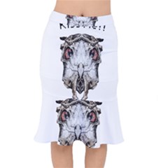 Funny Creepy Alien Headbones Small Mermaid Skirt