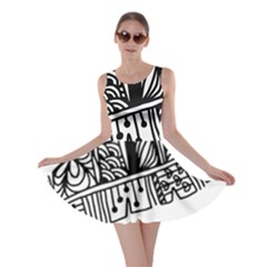 Feather Zentangle Skater Dress by CraftyLittleNodes