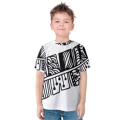 Feather Zentangle Kids  Cotton Tee