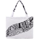 Feather Zentangle Mini Tote Bag View1