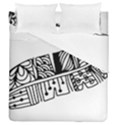 Feather Zentangle Duvet Cover Double Side (Queen Size) View1