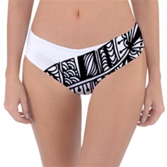 Feather Zentangle Reversible Classic Bikini Bottoms