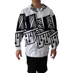 Feather Zentangle Hooded Wind Breaker (kids) by CraftyLittleNodes