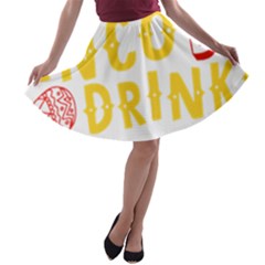 Cinco De Drinko A-line Skater Skirt by CraftyLittleNodes