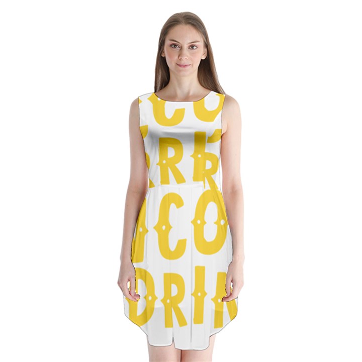 Cinco De Drinko Sleeveless Chiffon Dress  