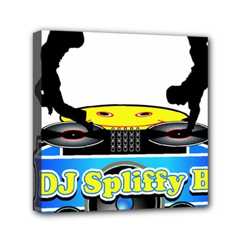 Dj Logo Transparent Mini Canvas 6  X 6  by Acid909