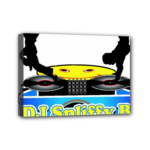 Dj Logo Transparent Mini Canvas 7  X 5  by Acid909