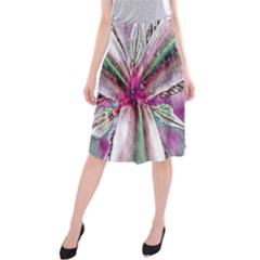 Flower Purple Haze Midi Beach Skirt by KAllan