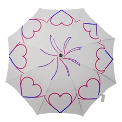 Heart Flame Logo Emblem Hook Handle Umbrellas (small) by Nexatart