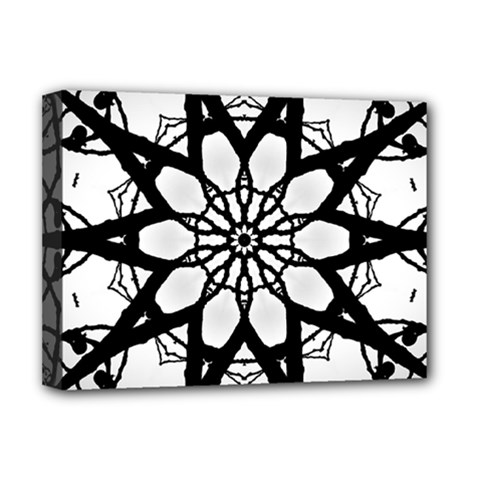 Pattern Abstract Fractal Deluxe Canvas 16  X 12   by Nexatart