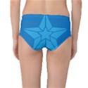 Star Design Pattern Texture Sign Mid-Waist Bikini Bottoms View2