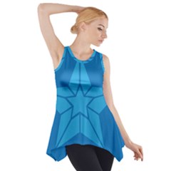 Star Design Pattern Texture Sign Side Drop Tank Tunic by Nexatart