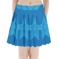 Star Design Pattern Texture Sign Pleated Mini Skirt by Nexatart